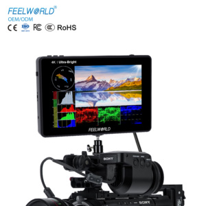 FEELWORLD LUT7S Moniteur professionnel 7 ''2200nits HDR sur caméra avec LUT 3D et forme d'onde-4K HDMI 3G-SDI, usine OEM/ODM - Product Image 1