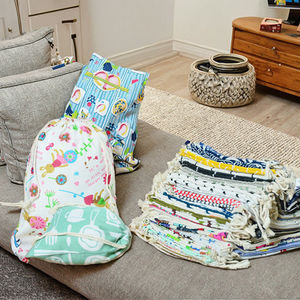 低成本促销储存袋批发定制优质纯棉帆布面料抽绳袋 - Product Image 3