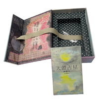 Cartes de tarot et d'oracle de luxe haut de gamme, personnalisées, écologiques, en papier brillant, avec guide et coffret magnétique