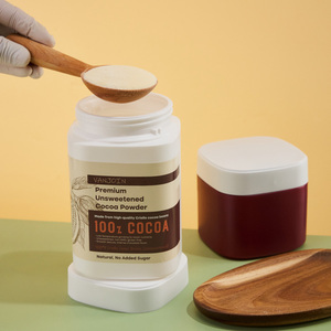 Vente en gros de flacons en plastique HDPE de qualité alimentaire de 500 ml et 1000 ml, flacons carrés pour compléments alimentaires, pots en plastique pour protéines en poudre avec bouchon - Product Image 3