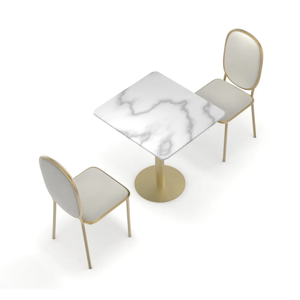 Cadeira de metal personalizada para restaurante, mesa e cadeiras para café, conjunto de móveis para sala de jantar, bar e cafeteria