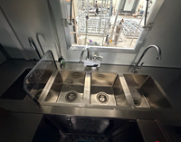 Remorque de cuisine mobile complète en fibre de verre et aluminium pour la vente de fast-food, snacks, hot-dogs, pizza et glaces aux États-Unis