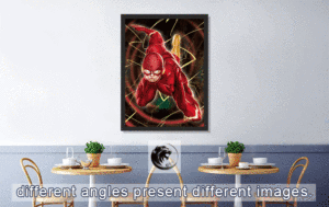 Venta al por mayor personalizado 3D lenticular Flip Cambio <span class=keywords><strong>de</strong></span> movimiento carteles <span class=keywords><strong>de</strong></span> superhéroe Marvel los Vengadores flash lenticular cartel 3D imágenes - Product Image 6