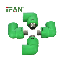 IFAN NBR 15884 Coude PPR fileté mâle toutes tailles vert pour tuyau d'eau en plastique