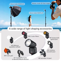 Flash Portátil JINBEI HD-2 Plus TTL 1/8000s HSS con Batería para Cámaras de Todas las Marcas, Ideal para Fotografía en Exteriores