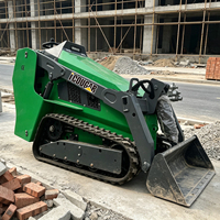 Mini-chargeuse sur chenilles diesel Cougars CG1050, 500 kg, style Dingo, pour travaux paysagers