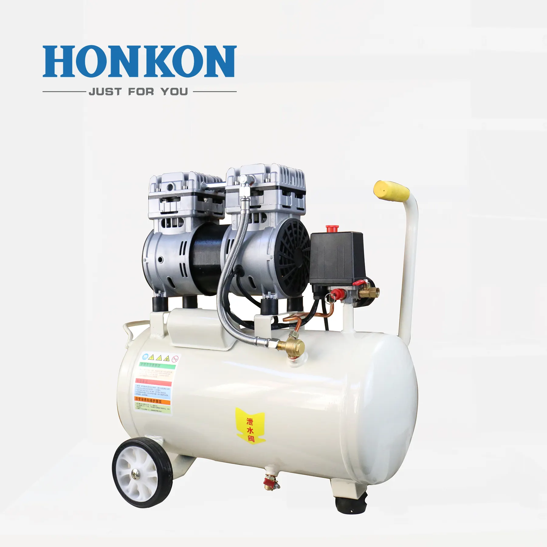 Portable 20L oil free silent air compressor Suitable for 110V / 220V