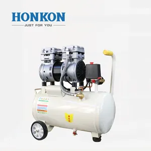 Kompresor Udara Hening Bebas Minyak 20L, Portabel Cocok untuk 110V / 220V