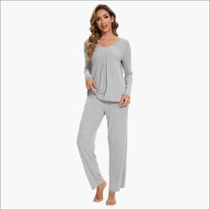 Ropa de Dormir Suave para Mujer, Pijama de Bambú y Algodón Personalizado, Conjunto de Pijama para Mujer, Fabricante de Ropa - Product Image 2