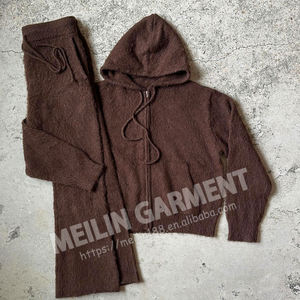 Set di <span class=keywords><strong>pantaloni</strong></span> in <span class=keywords><strong>maglia</strong></span> 2 pezzi personalizzato in Mohair tute da ginnastica maglioni e felpe <span class=keywords><strong>Jogger</strong></span> in <span class=keywords><strong>maglia</strong></span> Mohair Set Unisex - Product Image 1