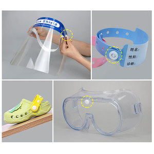 Conveniente dos partes prensa de plástico cierre a presión remache cierre pulsera máscara botón a presión para zapatos sandalia - Product Image 6