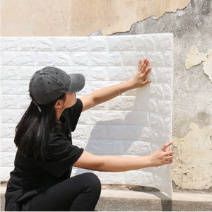 Papel Tapiz <span class=keywords><strong>Autoadhesivo</strong></span> 3D Moderno con Diseño Floral, <span class=keywords><strong>Revestimiento</strong></span> Impermeable para Paredes, Azulejos Decorativos para Cocina y Dormitorio, Insonorizante - Product Image 2