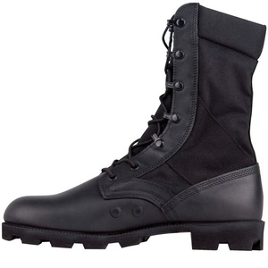 High Quality Comfortable <strong>Black</strong> Rubber <strong>Men</strong> Jungle <strong>Boots</strong> with Panama Outsole - Product Image 1