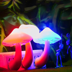 Cute Mushroom Shape Bedroom Lamp <strong>Plug</strong> <strong>in</strong> Wall Lamp Automatic Sensor LED Night <strong>Light</strong> for Children Baby Christmas Gifts - Product Image 4