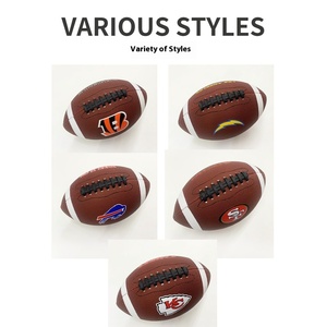 Vera attrezzatura da allenamento per Rugby in pelle americana <span class=keywords><strong>serie</strong></span> di gare professionali palloni durevoli per bambini e adolescenti - Product Image 2