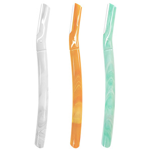 Depiladora de cejas Xirui, recortadora de cejas profesional para mujeres, mango recto de macrofoco, diseño de mármol, depiladora de cejas portátil - Product Image 5