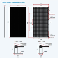 Panneaux solaires Trina Vertex NE9R 455W 420W 430W 440W Full Black, tuiles solaires pour toiture, en stock