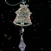1 pièces/sac En Plastique De Noël De Flocon de Neige BRICOLAGE Paillettes Décoration Pendentif Ornement De Noël