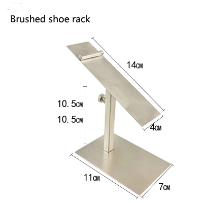 Brushed shoe rack