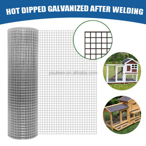 Vente chaude Rouleau de grillage soudé galvanisé de 1/2 pouce 48 pouces x 100 pieds Trempé à chaud pour clôtures de jardin Cages pour animaux 100% coupe carrée - Product Image 3