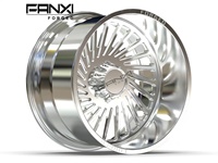 Jantes forgées personnalisées FANXI OEM 8x6.5 8x170 8x180 6x135 6x139.6 chromées polies 24x12 24x14 26x12 26x14 26x16 pour Dodge 2500