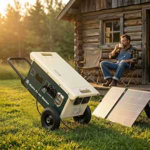 Station d'alimentation portable à faible coût, batterie LiFePO4 5 kWh pour la maison, le camping, générateur solaire, station d'alimentation étanche - Product Image 2