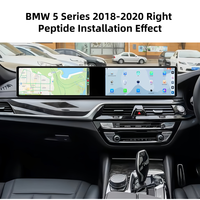 Lecteur multimédia automobile à double écran tactile 25,6 pouces, CarPlay et Android Auto, navigation pour BMW Série 5 G30 2018-2020, compatible avec les véhicules conduits à gauche et à droite