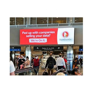 공항 쇼핑몰 벽걸이 형 LED 상업용 광고 디스플레이 화면 비디오 벽 전면 오픈 프론트 서비스 LED 패널 가격 - Product Image 1