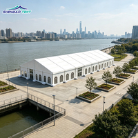 Tentes de réception en aluminium robustes et imperméables pour événements en plein air, pour 300, 500 ou 1000 personnes