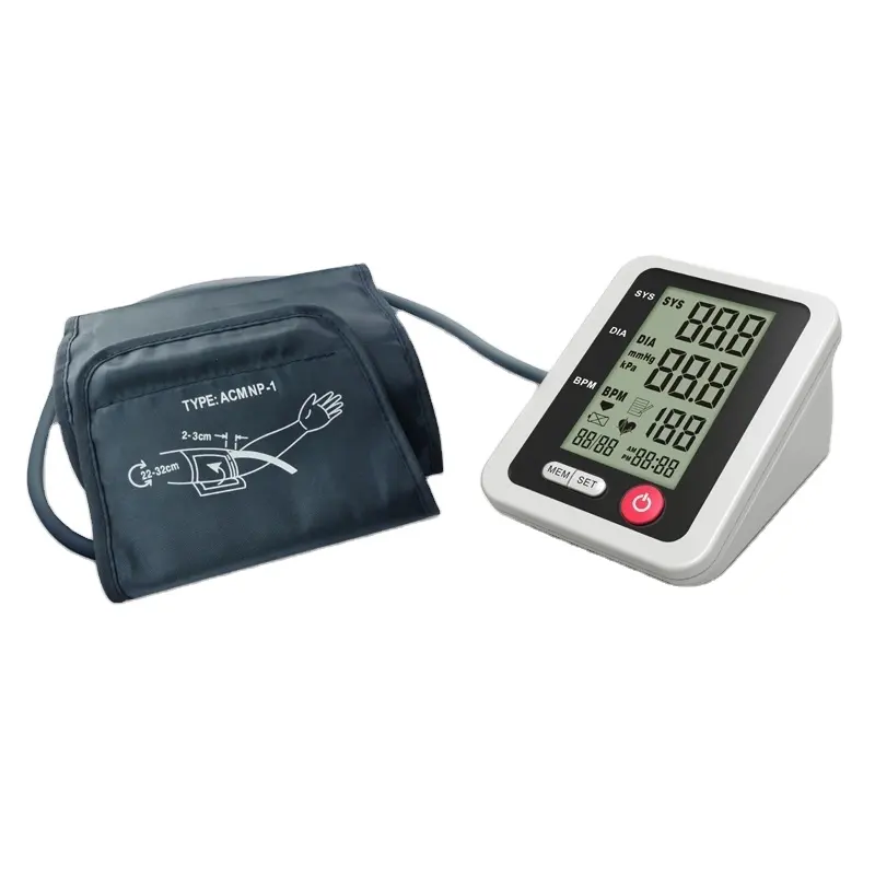 Low power indication digital large lcd display voice function 24 hours manual oem cuff wrist blood pressure meter