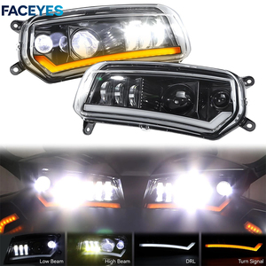 INMT - Faros Delanteros LED Modificados de Plástico para Can-Am <span class=keywords><strong>Spyder</strong></span> F3, Luces de Circulación Diurna, Intermitentes Integrados para Vehículos de Tres Ruedas - Product Image 4