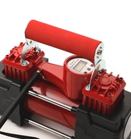 Compresseur d'air portable 12V robuste sans fil en ABS à double cylindre 150 PSI pour pneus de voiture et camion avec lumière LED