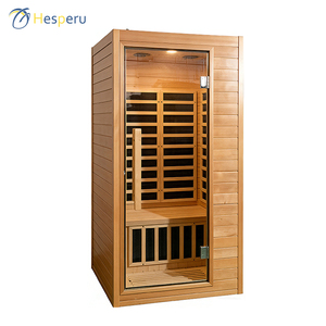 Nouveau Sauna Infrarouge Lointain 2026 pour 1 Personne en Bois de Cèdre Rouge Massif, Moderne, pour Intérieur, Alimentation Secteur, Promotion Exceptionnelle - Product Image 1