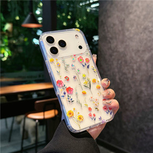 Coque de téléphone transparente antichoc avec motif floral laser coloré pour Apple <span class=keywords><strong>iPhone</strong></span> 11 à 17 Pro Max Air Samsung S25 Edge Ultra - Product Image 4