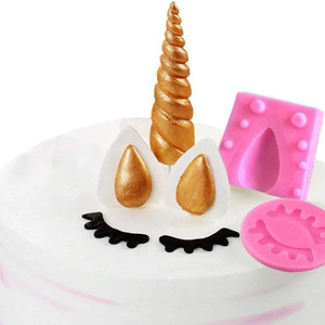 Unicorn Cake Fondant Molds Pink Silicone DIY Baking Tools For Themed Party Decoration - Product Image 3