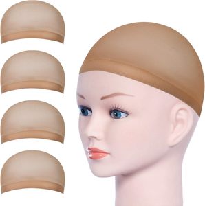 Vente directe usine – Lot de 2 bonnets de perruque en nylon multicolores, extensibles et respirants, avec filet à cheveux intégré - Product Image 1