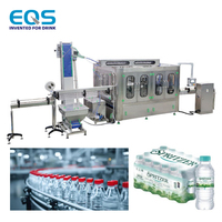 Línea Automática de Llenado de Botellas Pequeñas de Agua Mineral para Botellas de Plástico PET, Planta Completa 3 en 1 de Embotellado, Llenado y Tapado