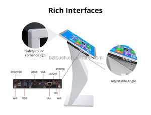 Équipement publicitaire Panneau LCD interactif 50 pouces au sol Affichage d'informations numériques Kiosque à écran tactile tout en un - Product Image 4