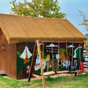 New Synthetic <strong>Thatch</strong> Roof <strong>Thatch</strong> Rolls For Gazebo Artificial Plastic <strong>Thatch</strong> Roof - Product Image 3