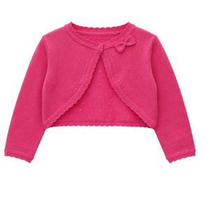 Cardigan de ballet pour filles, pull léger à manches longues, avec nœud sur le devant, pour la danse - Product Image 6