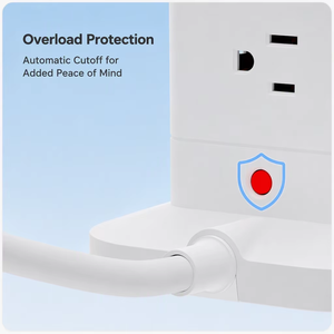 Multiprise Cube US 8 prises CA 15A 125V avec protection contre les surtensions et protection contre les surcharges, interrupteur <span class=keywords><strong>OneTouch</strong></span>, rallonge - Product Image 3
