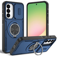 Lichicase Desain Baru Mewah Penutup Belakang Jendela Geser untuk Samsung S24 S25 S25 Ultra Casing Tahan Banting Tugas Berat