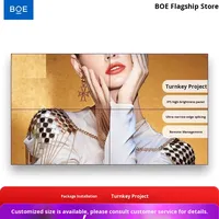 Écran de conférence BOE 4K LCD à affichage tactile IP65, système d'exploitation Android, moniteur LED grand format sans soudure, personnalisable 49/55 pouces