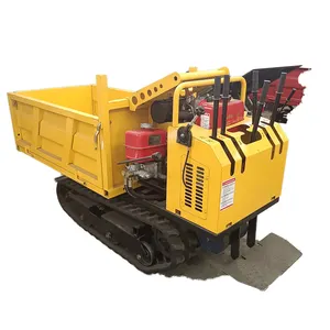 Factory price High Quality One-click hydraulic self-unloading cultivators agricultural farming crawler tractor