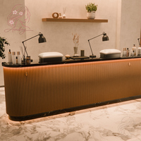 Table de manucure sur mesure avec repose-mains, armoire de rangement, bureau de travail multifonctionnel pour la pose des ongles, pour salon de beauté