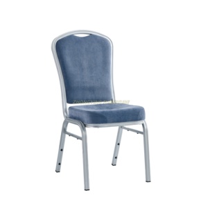 Silla de comedor con marco de aleación con respaldo ondulado para hoteles, bodas, eventos, escuelas, precio de fábrica, silla de banquete para comodidad y estilo - Product Image 1