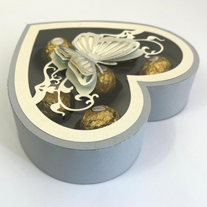 Bán buôn Valentine của ngày Quà Tặng Bao bì hộp emballage Cookie dâu tây bướm hình trái tim sang trọng sô cô la hộp với cửa sổ - Product Image 4