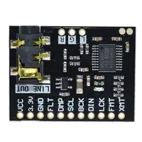 Для Raspberry Pi pHAT звуковая карта I2S интерфейс PCM5102 DAC модуль 24-битное звуковое воспроизведение с частотой доска с стерео Jack за ES9023 PCM1794