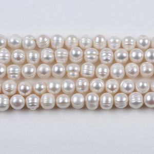 Promotion à durée limitée : Perles d'eau douce naturelles de 10-11 mm, perles brutes semi-finies pour la fabrication de bijoux en DIY, vente en gros - Product Image 1