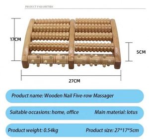 Custom Wooden Therapy <b>Tools</b> <b>Rolling</b> Manual Natural Wood Blood Circulation Foot Massager Roller - Product Image 4
